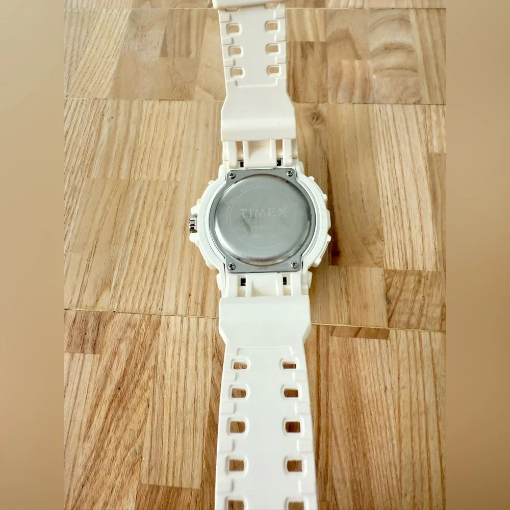 Timex TW5M22400 Men's The HQ DGTL Chronograph Resin Strap white Watch
